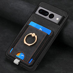 Funda Silicona Goma de Cuero Carcasa SD2 para Google Pixel 7 Pro 5G Negro