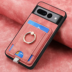 Funda Silicona Goma de Cuero Carcasa SD2 para Google Pixel 7 Pro 5G Rosa