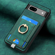 Funda Silicona Goma de Cuero Carcasa SD2 para Google Pixel 7a 5G Verde