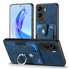 Funda Silicona Goma de Cuero Carcasa SD2 para Huawei Honor 90 Lite 5G Azul