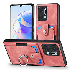 Funda Silicona Goma de Cuero Carcasa SD2 para Huawei Honor X7a Rosa