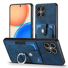 Funda Silicona Goma de Cuero Carcasa SD2 para Huawei Honor X8 4G Azul