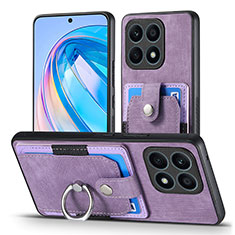 Funda Silicona Goma de Cuero Carcasa SD2 para Huawei Honor X8a 4G Purpura Claro