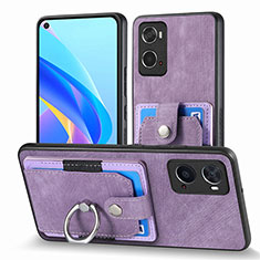 Funda Silicona Goma de Cuero Carcasa SD2 para Oppo A36 Purpura Claro