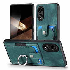 Funda Silicona Goma de Cuero Carcasa SD2 para Oppo A78 4G Verde