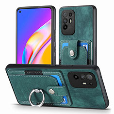 Funda Silicona Goma de Cuero Carcasa SD2 para Oppo A94 5G Verde