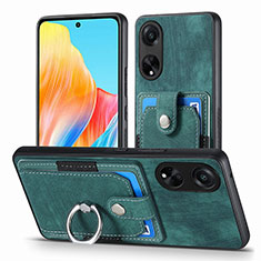 Funda Silicona Goma de Cuero Carcasa SD2 para Oppo A98 5G Verde