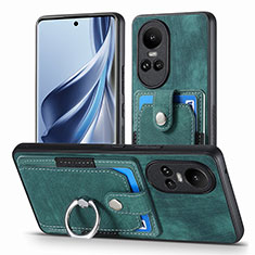 Funda Silicona Goma de Cuero Carcasa SD2 para Oppo Reno10 5G Verde