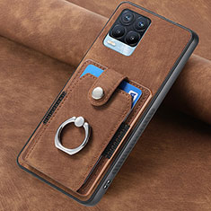 Funda Silicona Goma de Cuero Carcasa SD2 para Realme 8 4G Marron