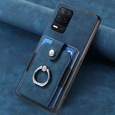 Funda Silicona Goma de Cuero Carcasa SD2 para Realme 8s 5G Azul