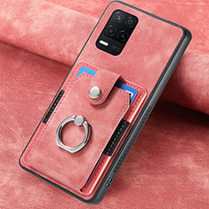 Funda Silicona Goma de Cuero Carcasa SD2 para Realme 9 5G India Rosa