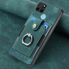 Funda Silicona Goma de Cuero Carcasa SD2 para Realme C21Y Verde