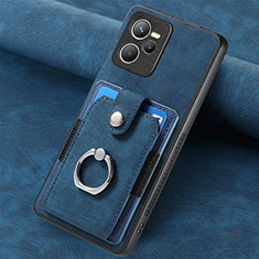 Funda Silicona Goma de Cuero Carcasa SD2 para Realme C35 Azul