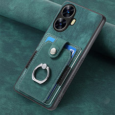 Funda Silicona Goma de Cuero Carcasa SD2 para Realme C55 Verde