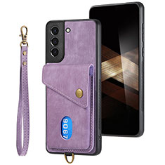 Funda Silicona Goma de Cuero Carcasa SD2 para Samsung Galaxy S25 5G Purpura Claro