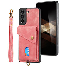 Funda Silicona Goma de Cuero Carcasa SD2 para Samsung Galaxy S25 Plus 5G Rosa