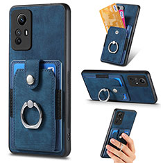 Funda Silicona Goma de Cuero Carcasa SD2 para Xiaomi Redmi Note 12S Azul