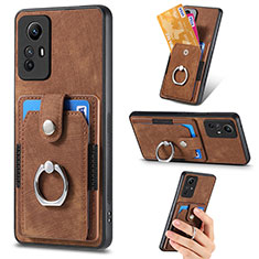 Funda Silicona Goma de Cuero Carcasa SD2 para Xiaomi Redmi Note 12S Marron