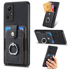 Funda Silicona Goma de Cuero Carcasa SD2 para Xiaomi Redmi Note 12S Negro