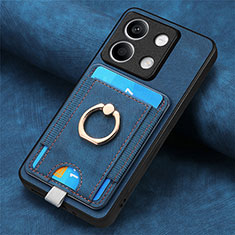 Funda Silicona Goma de Cuero Carcasa SD2 para Xiaomi Redmi Note 13 5G Azul