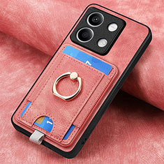 Funda Silicona Goma de Cuero Carcasa SD2 para Xiaomi Redmi Note 13 5G Rosa