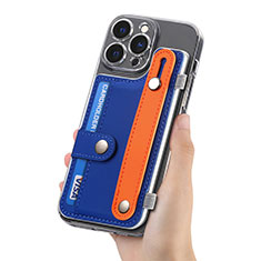 Funda Silicona Goma de Cuero Carcasa SD3 para Apple iPhone 14 Pro Azul