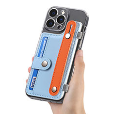 Funda Silicona Goma de Cuero Carcasa SD3 para Apple iPhone 14 Pro Max Azul Claro