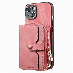 Funda Silicona Goma de Cuero Carcasa SD3 para Apple iPhone 15 Rosa