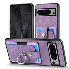 Funda Silicona Goma de Cuero Carcasa SD3 para Google Pixel 8 Pro 5G Morado