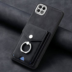 Funda Silicona Goma de Cuero Carcasa SD3 para Samsung Galaxy A22s 5G Negro