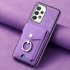 Funda Silicona Goma de Cuero Carcasa SD3 para Samsung Galaxy A23 4G Morado