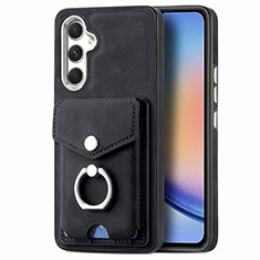 Funda Silicona Goma de Cuero Carcasa SD3 para Samsung Galaxy A34 5G Negro