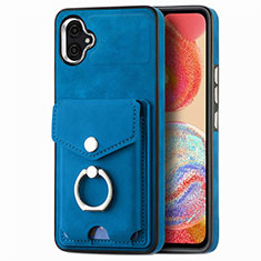 Funda Silicona Goma de Cuero Carcasa SD3 para Samsung Galaxy F04 Azul