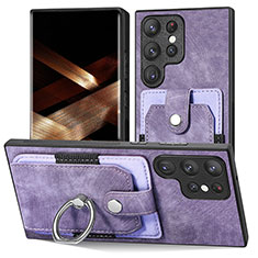 Funda Silicona Goma de Cuero Carcasa SD3 para Samsung Galaxy S25 Ultra 5G Purpura Claro