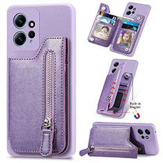 Funda Silicona Goma de Cuero Carcasa SD3 para Xiaomi Redmi Note 12 4G Morado