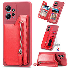 Funda Silicona Goma de Cuero Carcasa SD3 para Xiaomi Redmi Note 12 4G Rojo