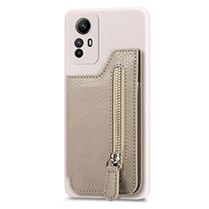 Funda Silicona Goma de Cuero Carcasa SD3 para Xiaomi Redmi Note 12S Caqui