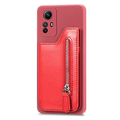 Funda Silicona Goma de Cuero Carcasa SD3 para Xiaomi Redmi Note 12S Rojo