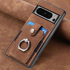 Funda Silicona Goma de Cuero Carcasa SD4 para Google Pixel 8 Pro 5G Marron