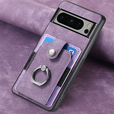 Funda Silicona Goma de Cuero Carcasa SD4 para Google Pixel 8 Pro 5G Morado