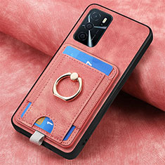 Funda Silicona Goma de Cuero Carcasa SD4 para Oppo A54s Purpura Claro