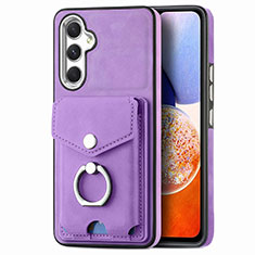 Funda Silicona Goma de Cuero Carcasa SD4 para Samsung Galaxy A14 4G Morado