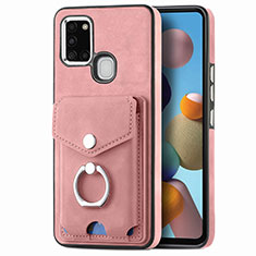 Funda Silicona Goma de Cuero Carcasa SD4 para Samsung Galaxy A21s Rosa