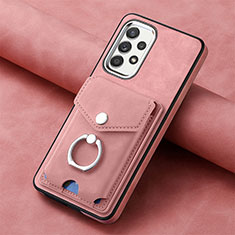 Funda Silicona Goma de Cuero Carcasa SD4 para Samsung Galaxy A32 4G Rosa