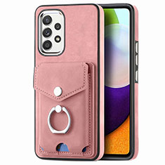 Funda Silicona Goma de Cuero Carcasa SD4 para Samsung Galaxy A53 5G Rosa