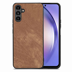 Funda Silicona Goma de Cuero Carcasa SD4 para Samsung Galaxy A54 5G Marron