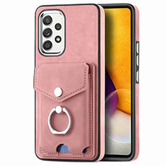 Funda Silicona Goma de Cuero Carcasa SD4 para Samsung Galaxy A72 4G Rosa