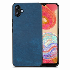 Funda Silicona Goma de Cuero Carcasa SD4 para Samsung Galaxy F04 Azul