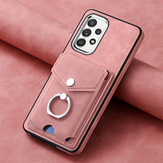 Funda Silicona Goma de Cuero Carcasa SD4 para Samsung Galaxy M32 5G Rosa