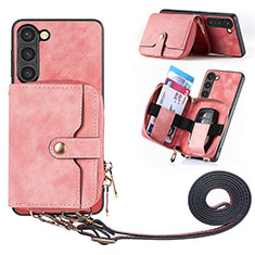 Funda Silicona Goma de Cuero Carcasa SD4 para Samsung Galaxy S23 Plus 5G Rosa